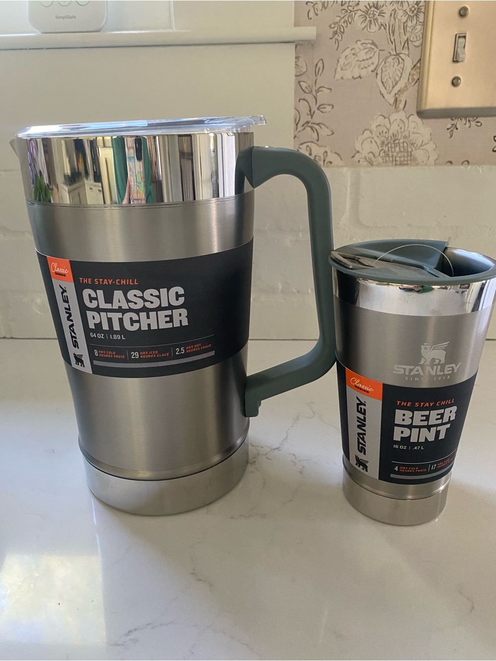 Stanley Stainless Steel Pitcher and Beer Pint Set NWT